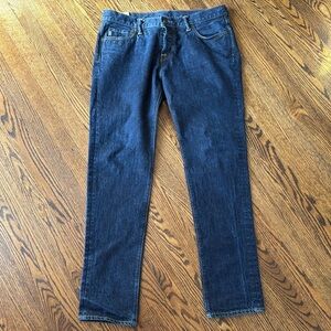 Abercrombie & Fitch Men’s Denim Jeans Straight Leg W36 L32 Dark Wash Classic